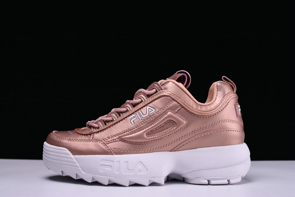 FILA Ray Sawtooth Disruptor 2 Women Rose Gold White